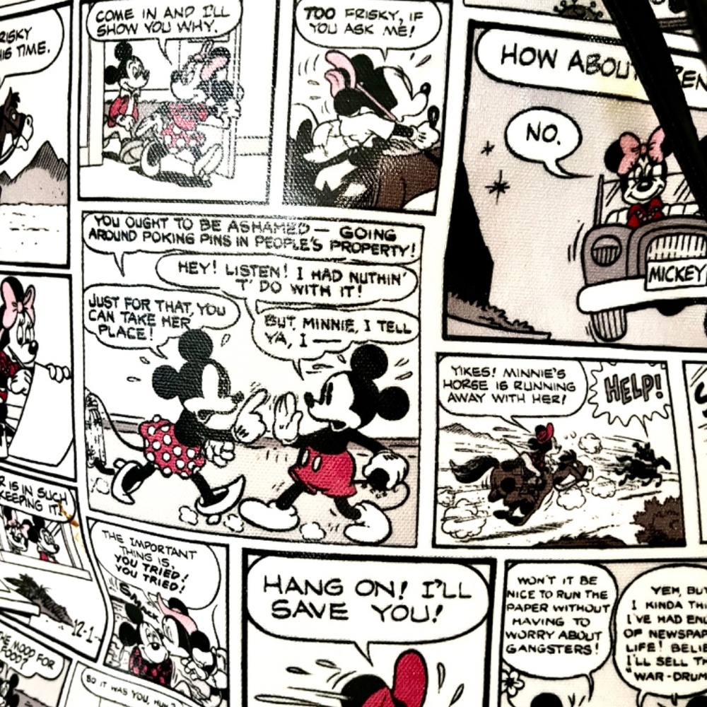 Kate Spade x Disney Minnie Mouse Newspaper RARE STORYBOOK LINING Spec.Edition - Picture 4 of 6